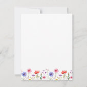 Een notitie van Teacher Wildflower Note Cards Notitiekaartje (Achterkant)