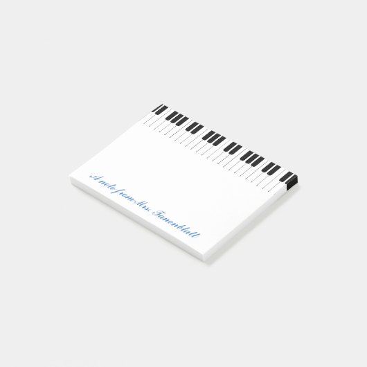 Een notitie van uw muziekleraar post-it® notes (Schuin)