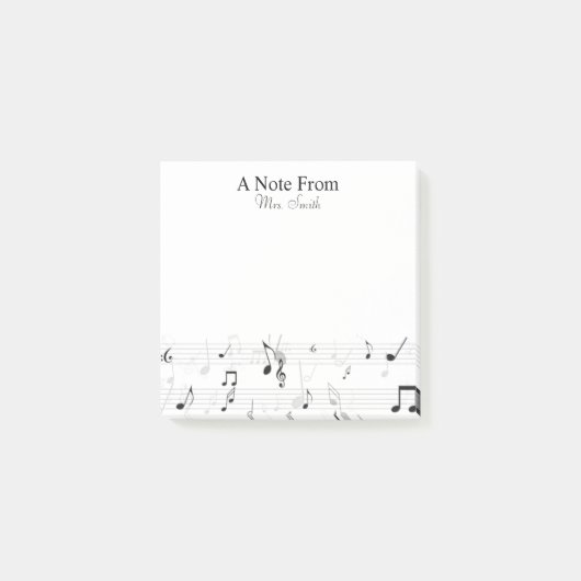 Een notitie van Whimsical Music Note Musician (Voorkant)