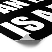 EEN NRJ3-MAATSCHAPPIJ IS EEN POLITIEKE Poster VAN  (Hoek)