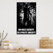 EEN NRJ3-MAATSCHAPPIJ IS EEN POLITIEKE Poster VAN  (Keuken)