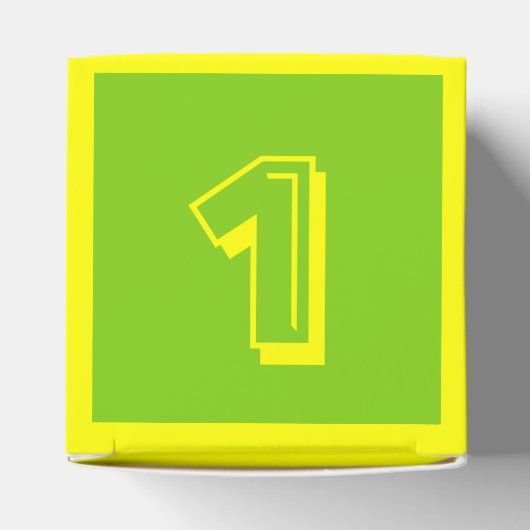 Een nummer bouwstenen doos door Janz Bedankdoosjes (Bovenkant)