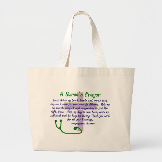 EEN NURSUSPRAYER GROTE TOTE BAG (Voorkant)