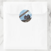 Een Nut aangenaam Ronde Sticker (Tas)