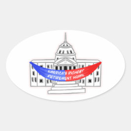 Een nutteloos congres ovale sticker