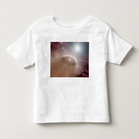 Een O-ster net achter een jonge, koelere ster Kinder Shirts (Voorkant)