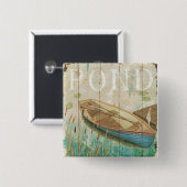 Een  obligatie vierkante button 5,1 cm (Voorkant /achterkant)