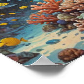 Een oceaanrifduik poster (Hoek)