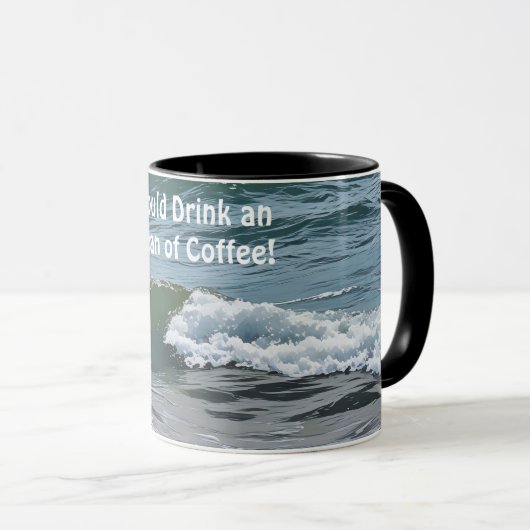 Een Ocean Art Fun Coffee Mok Cup (Voorkant rechts)
