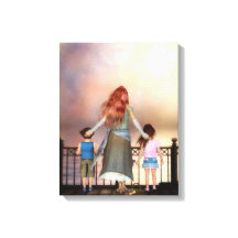 Een Ocean Love Wrapped Canvas Print