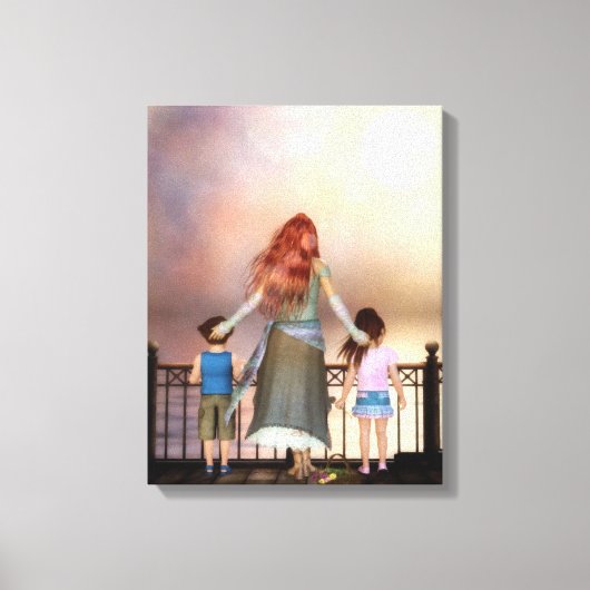 Een Ocean Love Wrapped Canvas Print (Voorkant)