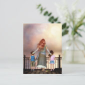 Een Ocean of Love Briefkaart (tekst) (Staand voorkant)