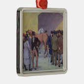 Een ochtend bij Tattersall (olie op doek) Metalen Ornament (Rechts)