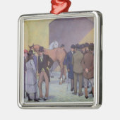 Een ochtend bij Tattersall (olie op doek) Metalen Ornament (Links)