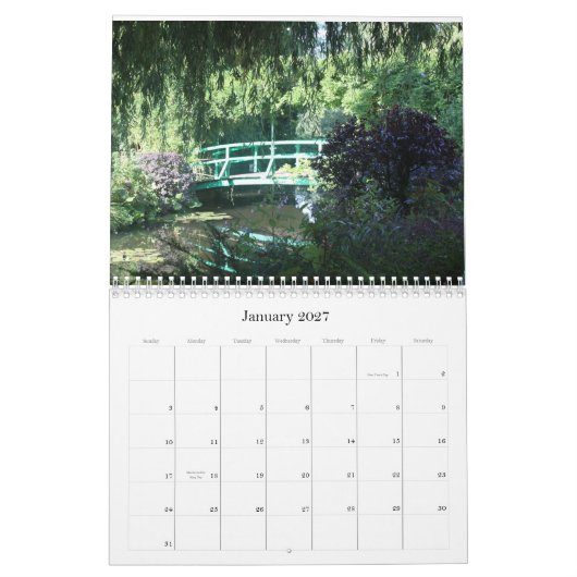 Een ochtend in de tuin van Monet Kalender (Jan 2027)