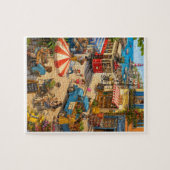 Een ochtend in het zeewijkje legpuzzel (Horizontaal)