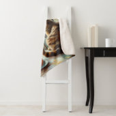 Een ochtend in Parijs | Gemberkat in een café Sherpa Deken (In situ)