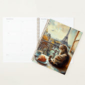 Een ochtend in Parijs | Goudkleurige kat in een ca Planner (Display)