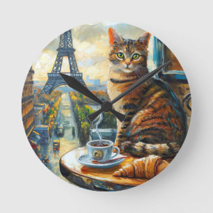 Een ochtend in Parijs   Lapjeskat in een café Ronde Klok