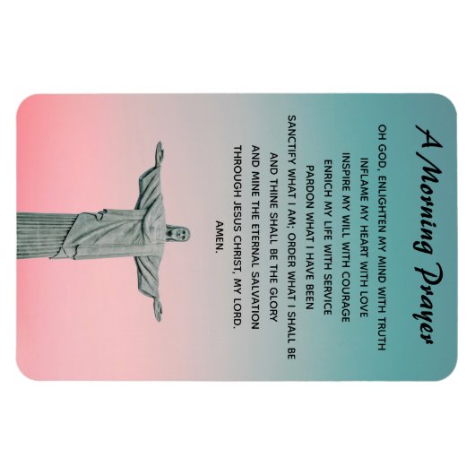 Een ochtendgebed magneet (Horizontaal)