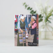 Een ochtendkat op Boudha Stupa Briefkaart (Staand voorkant)