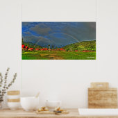 Een ochtendregenboog poster (Keuken)
