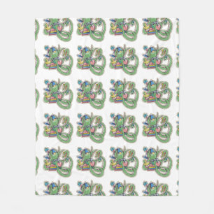 Een octopus die graag leest fleece deken