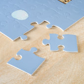 Een octopus, een camera en een donkere kaart legpuzzel (Zijkant)