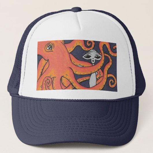 Een Octopus Friend pet (Voorkant)