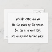 "Een octopus op je gezicht" Briefkaart (Voorkant / Achterkant)