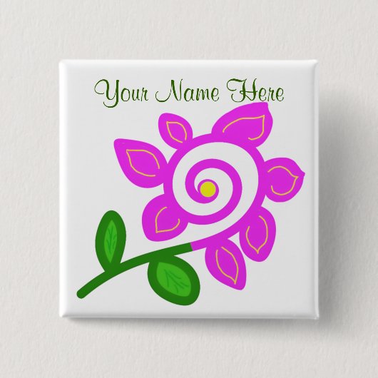 Een od-ventilatorButton Vierkante Button 5,1 Cm (Voorkant)