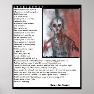 Een ode aan de Punk Zombie Poster