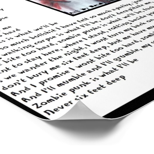 Een ode aan de Punk Zombie Poster (Hoek)