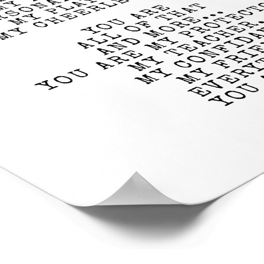 Een ode aan papa | Dit gedicht personaliseren Poster (Hoek)