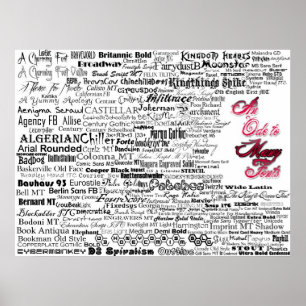Een ode aan Vele Doopvonten Poster