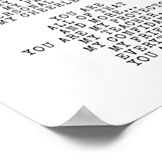 Een ode voor mijn moeder | Dit gedicht personalise Poster (Hoek)