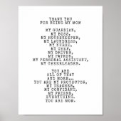 Een ode voor mijn moeder | Dit gedicht personalise Poster (Voorkant)