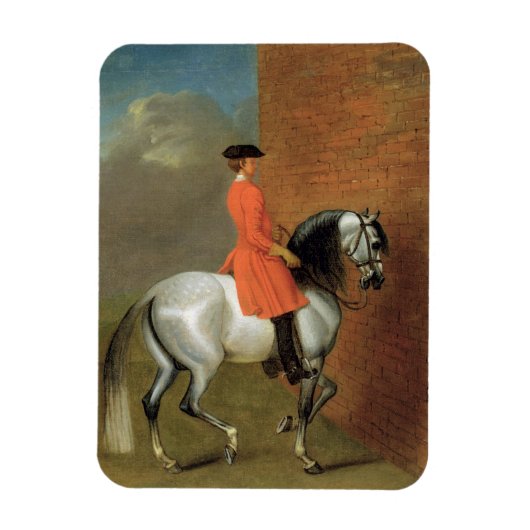 Een oefening in de Haute Ecole: Het passeren naar  Magneet (Verticaal)