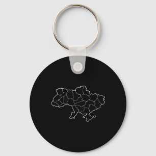 Een Oekraïense landkaart Oekraïne Sleutelhanger