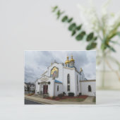 Een Oekraïense orthodoxe kerk, 1 Briefkaart (Staand voorkant)