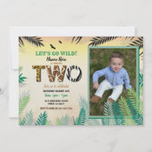 Eén Oerwoud 2e verjaardag van Safari ZOO Foto Kaart (Voorkant)