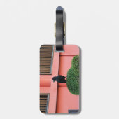 Een Oerwoud met grote vulling bedekt een baars op  Bagagelabel (Achterkant verticaal)