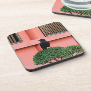 Een Oerwoud met grote vulling bedekt een baars op  Bier Onderzetter