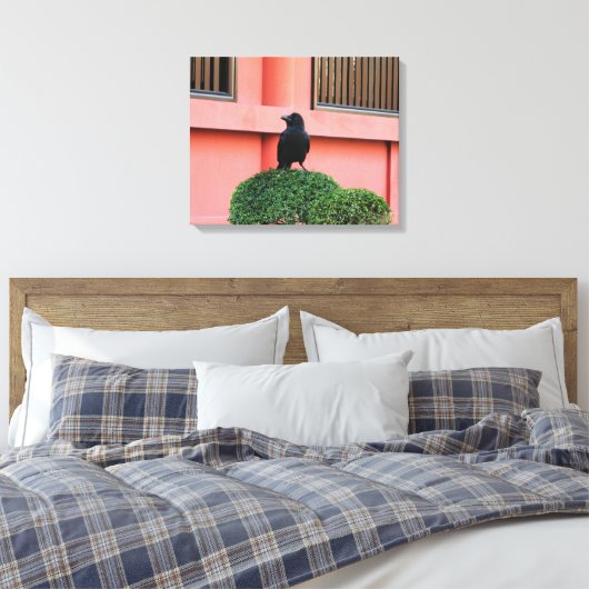 Een Oerwoud met grote vulling bedekt een baars op  Canvas Afdruk (Insitu (Slaapkamer))