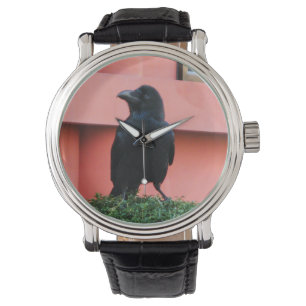 Een Oerwoud met grote vulling bedekt een baars op Horloge