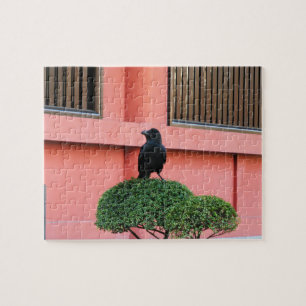 Een Oerwoud met grote vulling bedekt een baars op  Legpuzzel