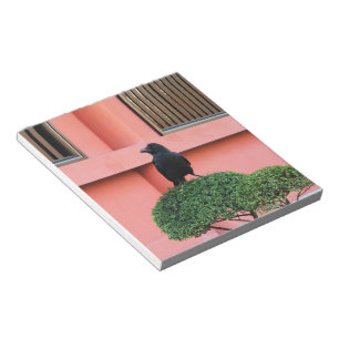 Een Oerwoud met grote vulling bedekt een baars op  Notitieblok