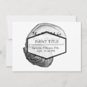 Een oester schelp met gezegde: "De wereld is jouw  Kaart (Achterkant)