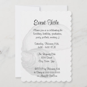 Een oesterschelp met het gezegde "de wereld is jou kaart