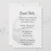 Een oesterschelp met het gezegde "de wereld is jou kaart (Voorkant)